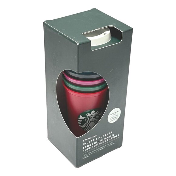 Starbucks Color Change Cups With Lids 16 oz Box of 6 Party New in Box - Picture 3 of 6